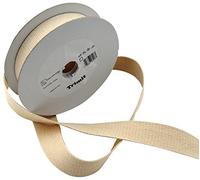 Inastri Ruban 100% Coton Poids Lourds en Toile 10 m x 40 mm Couleur Naturelle, Écru