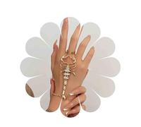 Inateannal Anneau Doigt Scorpion Punk Bracelet Chaîne Or Harnais Main Strass Esclave Gothique Bijoux Pour Femmes Et Filles