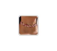 Inateannal Boho Fleur Dentelle Collier Ras Du Cou Rose Rose Chaîne Ras Du Cou Vintage Floral Collier Ras Du Cou Bijoux pour Femmes Adolescentes