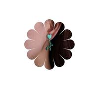 Inateannal Boucles d'oreilles à tige en forme de caniche en forme de chien en forme de ballon rose en acrylique - Boucles d'oreilles à tige en forme de caniche 3D, Zinc