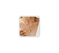 Inateannal Punk Grand Soleil Collier Pendentif Spirale Soleil Doré Collier Chaîne Soleil Céleste Colliers Os De Serpent Colliers Chaîne Bijoux Pour Femmes