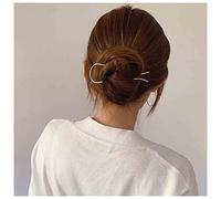 Inateannal U Forme Épingle À Cheveux En Métal Fourche À Cheveux Vintage Bâtons À Cheveux Argent Fourche À Cheveux Updo Pince À Cheveux Accessoires Pour Femmes Et Filles Cadeaux