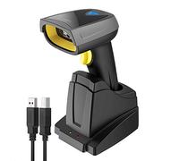 Inateck 2D 1D Scanner de Codes à Barres QR avec Base Intelligente, Lecteur Code Barre sans Fil et Bluetooth pour Inventaire, 3 en 1, Douchette pouvant Lire sur Écran, BCST-52