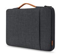Inateck 360° Housse 16 Pouces Ordinateur Portable, Noir Gris