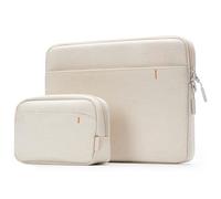 Inateck 360° Protection Housse 13 Pouces Compatible avec 13 MacBook Air M4/M3/M2/M1 2025-2018, 13 MacBook Pro M2/M1 2022-2016, 12.3 Surface Pro 11/10/9/X/8/7/6/5/4/3, XPS 13, Beige