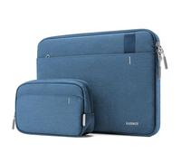 Inateck 360° Protection Housse Compatible avec 14 Pouces MacBook Pro M5/M4/M3/M2/M1 Pro/Max A3434 A3401 A3185 A3112 A2992 A2918 A2779 A2442 2025-2021,Bleu Denim