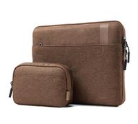 Inateck 360° Protection Housse Compatible avec 14 Pouces MacBook Pro M5/M4/M3/M2/M1 Pro/Max A3434 A3401 A3185 A3112 A2992 A2918 A2779 A2442 2025-2021, Brun