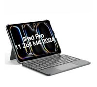Inateck ACE Touch KB04122 Étui avec Clavier pour iPad Pro 11 2024, Clavier Ultra léger Amovible, avec pavé Tactile, Support Portrait/Paysage, QWERTZ