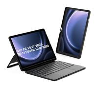 Inateck AceTouch N0064 Étui avec clavier pour Samsung Galaxy Tab S10 FE/S9 FE/S9, clavier pour tablette support vertical/paysage, amovible, avec pavé tactile, QWERTZ, AceTouch N0064