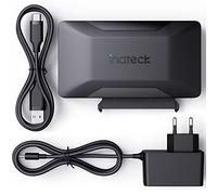 Inateck Adaptateur SATA vers USB 3.2 Gen 2, Câble Adaptateur pour Disque Dur SSD/HDD 2.5/3.5 Pouces, Adaptateur d'alimentation 12V/2A Inclus, Transfert Bi-directionnel