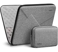 Inateck Antichoc Housse 13 Pouces Compatible avec 13 MacBook Air M5/M4/M3/M2/M1 2026-2018, 13 MacBook Pro M2/M1 2022-2016, 13 MacBook Neo 2026, 12.3 Surface Pro 11/10/9/X/8/7/6/5/4/3, Gris