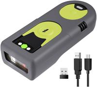 inateck BCST-42_green Lecteur de code-barres Bluetooth®, radio 1D, 2D LED