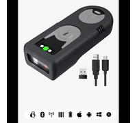 Inateck BCST-43_GRAY Lecteur Code Barre 1D CMOS Portable Bluetooth 5.0, Batterie 1200mAh, ABS/PC/TPU, Compatible Windows/macOS/Linux/Android, 84g