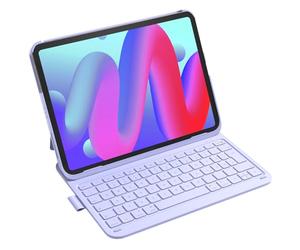 Inateck BK2007 Étui de Clavier Ultra léger pour iPad Air 6 11" 2024, iPad 10 Gen 2022, iPad Air 5/4 (2022/2020) 10,9", iPad Pro 11 4/3/2/1, Support Portrait/Paysage, QWERTZ, avec Porte-Stylo, BK2007