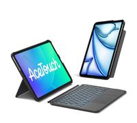 Inateck Clavier pour iPad 10e/11e A16 Air 11"" M4/M3/M2 Détachable Léger avec Pavé Tactile Rétroéclairage 7 Couleurs AZERTY