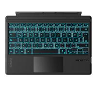 Inateck Clavier Surface Pro 7, compatible avec Surface Pro 7/7+/6/5/4 avec trackpad, Bluetooth 5.3, éclairage de fond 7 couleurs, QWERTZ, KB02027