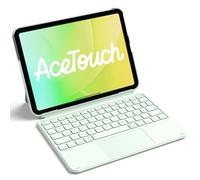 Inateck Coque Clavier pour iPad 11e/10e Gén, pour iPad 10e (10,9")/11e (2025 A16), Air 11" M3/M2, Air 6/5/4e, Pro 11 4e-1re, Clavier Ultraléger Détachable avec Pavé Tactile, Verts AceTouch