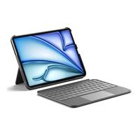 Inateck Coque Clavier pour iPad 11e/10e Gén, pour iPad 10e (10,9")/ 11e (2025 A16), Air 11" M3/M2, Air 6/5/4e, Pro 11 4e-1re, Clavier Ultraléger Détachable avec Pavé Tactile, Gris AceTouch