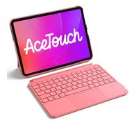 Inateck Étui avec clavier, clavier ultra léger pour iPad 10/11 génération A16 2025 11", iPad Air 11" M3/M2 (2025/2024), Air 5/4, Pro 11 4/3/2/1, amovible, avec pavé tactile, QWERTZ, AceTouch KB04122