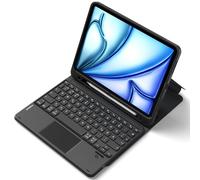 Inateck Étui avec Clavier pour iPad 10 génération A16 2025 11", Air 11" M3/M2 (2025/2024), Air 5/4, Pro 11 4/3/2/1, avec pavé Tactile et Porte-Stylo, Amovible, QWERTZ, Classic N0001