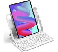 Inateck Étui Clavier iPad 10e/11e gén., Clavier Ultraléger avec Porte-Stylet pour iPad 11e (2025 11" A16)/10e (2022 10.9"), Air 11" M3/M2 (2025/2024), Air 5/4, Pro 11 4/3/2/1, AirTap Blanc