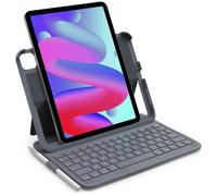 Inateck Étui avec clavier pour iPad 11 A16 / iPad 10, Air 6/5/4, Pro 11"", AZERTY, clavier ultra léger avec porte-stylo