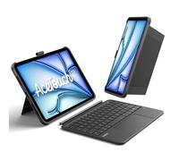 Inateck Étui avec clavier pour iPad Air 11" (2025/2024), Air 5/4, pour iPad Pro 11", pavé tactile complet 5,1", support vertical/horizontal, amovible, avec porte-stylo, QWERTZ, AceTouch Pro