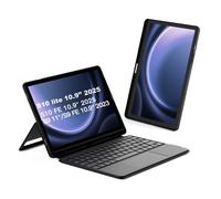 Inateck Étui avec clavier pour Samsung Galaxy Tab S10 Lite/S10 FE/S9 FE/S9, vertical/paysage, amovible, avec pavé tactile, AZERTY