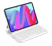 Inateck Étui Clavier iPad 10e/11e gén., Clavier Ultraléger avec Porte-Stylet pour iPad 11e (2025 11" A16)/10e (2022 10.9"), Air 11" M3/M2 (2025/2024), Air 5/4, Pro 11 4/3/2/1, AirTap Blanc