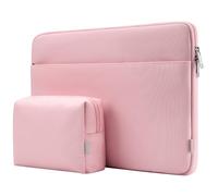 Inateck Housse de Protection 14 Pouces avec Poche, Rose | Compatible avec 15.3" MacBook Air M5/M3/M2 2026-2023, 14" Chromebook, Matebook D14, 14.4" Surface Laptop Studio
