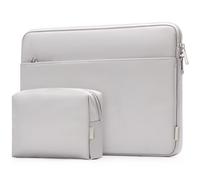 Inateck Housse Ordinateur 15-15,6 Pouces Compatible avec Chromebook Notebook Ultrabook, résistant aux éclaboussures, avec Poche d'Accessoires, Gris Moyen