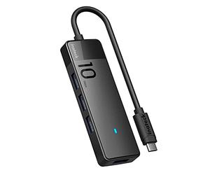 Inateck Hub USB 3.2 avec 4 Ports USB A, Hub Adaptateur USB avec Câble 50cm, 10Gbps Hub Ultra Fin pour Ordinateurs Portables, PC, MacBook Pro/air, iMac, iPad Pro, Dell, PS4, Surface Pro
