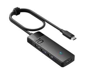 Inateck Hub USB C, Hub USB 3.2 Gen 2 avec 4 Ports USB A, 10Gbps, Câble 50cm, Compatible avec windows7/8/10/11, Linux, Mac OS