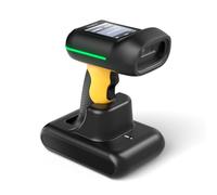 Inateck IP66 Lecteur Code Barre sans Fil 2D avec écran et Station de Charge | Industriel Douchette Code Barre 1D/2D/QR, étanche à l'eau et à la poussière, batterie de 2600 mAh, avec APP et SDK, BCST-75D