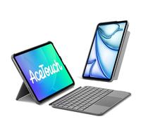 Inateck KB04122 Étui de protection avec clavier, compatible avec iPad Air 5/4 11", iPad 10 11", iPad Pro 11" 4/3/2/1, clavier amovible avec pavé tactile, fin et portable (gris)