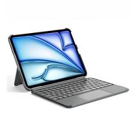 Inateck KB04122 Étui de protection avec clavier, compatible avec iPad Air 5/4 11", iPad 10 11", iPad Pro 11" 4/3/2/1, clavier amovible avec pavé tactile, fin et portable (gris)