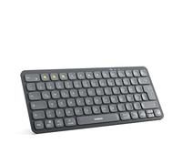 Inateck KB107 Clavier Bluetooth sans fil avec 3 Bluetooth, design fin, rechargeable, QWERTZ, pour iPad Pro/Air/Mini/10.9/10.2/9.7/Windows/iOS/MacOS/Android, clavier ergonomique