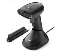 Inateck Lecteur de codes-barres 1D/2D (QR) sans fil – 2×2000mAh, Bluetooth, USB, base de charge