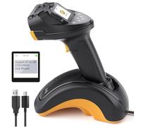 Inateck Lecteur de Code-Barres Bluetooth, Scanner de Code QR 2D 1D sans Fil, avec Écran et Base Intelligente, Modules Doubles CMOS+CCD, Supporte App SDK, Pro 8 SE