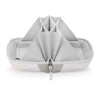 Inateck Ouverture à 180° Sac de Rangement Câbles,Organisateur d'accessoires électroniques avec poignée,Pochette de Gadgets Tech Pouch, résistant aux éclaboussures étui de Transport, Aurore Blanche