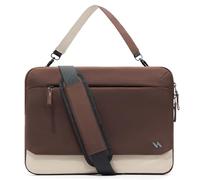 Inateck Sac 360° Protection, Grande capacité, Compatible MacBook Pro 16’’ M4/M3/M2/M1 Pro/Max (2024-2019) et Autres Ordinateur Portables 15,6-16’’, avec bandoulière, Marron