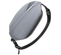 Inateck Sac à bandoulière X, 4 L, élégant sac banane avec bandoulière réglable, résistant à l'eau pour homme, femme, voyage, usage quotidien, cyclisme, randonnée, gris foncé, taille L