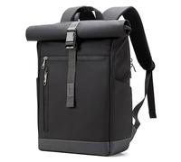 Inateck Sac à Dos Rolltop 13-17L Extensible, Vélo Voyage Loisir, Noir