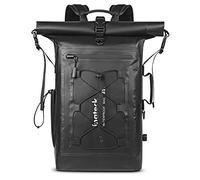 Inateck Sac à Dos Vélo Étanche Grande Capacité pour Bicyclette Randonnée Alpinisme Montagne Sport Camping Course, avec Bretelle Détachable, Soupape d’Échappement Noir