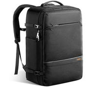 Inateck Sac à Dos Voyage 42L Cabine, Sac à Main Grande Capacité, Noir | 180° Ouverture, pour PC 15,6", Résistant aux Éclaboussements, Homme Femme Travail, Voyage d'Affaires