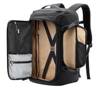 Inateck Sac à Dos Voyage d'Affaires 36-43L Léger Extensible Cabine, Noir | Organisation modulaire, compatible PC 16", idéal pour le travail, les voyages d'affaires et les séjours de 2 à 6 nuits