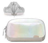 Inateck Sac de Rangement Câbles, Organisateur d'accessoires électroniques avec poignée, Pochette Organisateur de Gadgets, résistant aux éclaboussures étui de Transport pour Chargeur/câbles/Cartes Blan