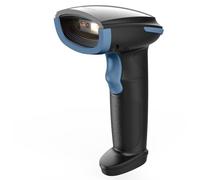 Inateck Scanner Code Barre Bluetooth, Lecteur Code Barre sans Fil Portable, 1 Charge 3 Mois, Douchette Code Barre 1D 2D QR Code avec APP et SDK, BCST-23, Bleu