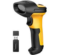 Inateck Scanner Code-Barres Laser sans Fil 2.4GHz, Lecteur Code à Barres avec Portée de 60 Mètres, Batterie 2600mAh, Scan Automatique Rapide et Précis, Autonomie d’Environ 1 Mois, P6