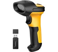 Scanner Code-Barres Laser sans Fil avec AI, 2.4GHz, Lecteur Code à Barres avec Portée de 60 Mètres, Batterie 2600mAh